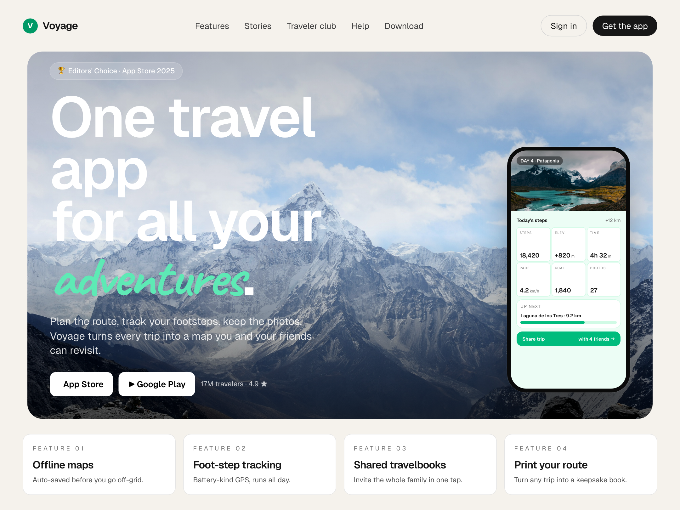 Voyage — travel app